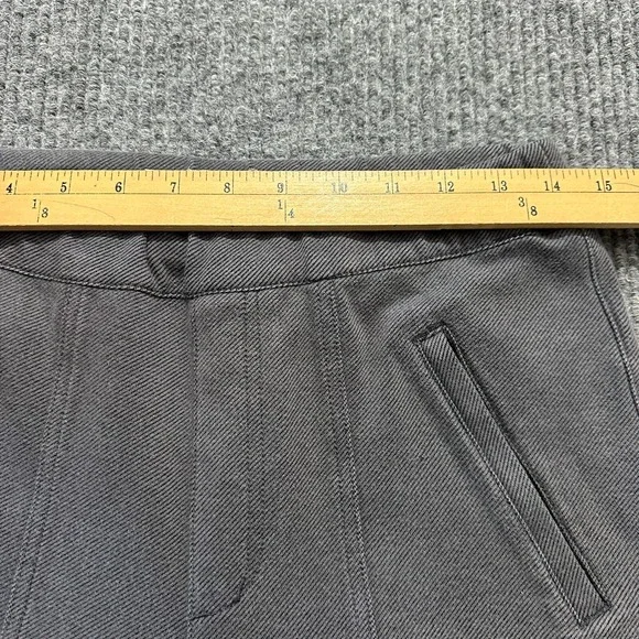 Anthropologie Womens Cargo Jogger Pants Small Gray Knit Textured Pull On Stretch - Picture 2 of 9